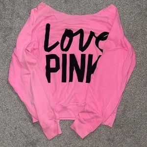 VICTORIA SECRET LOVE PINK SWEATSHIRT MEDIUM!
